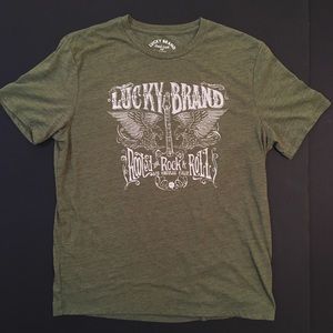 LUCKY BRAND Rooted in Rock & Roll T-Shirt 🍀🎸